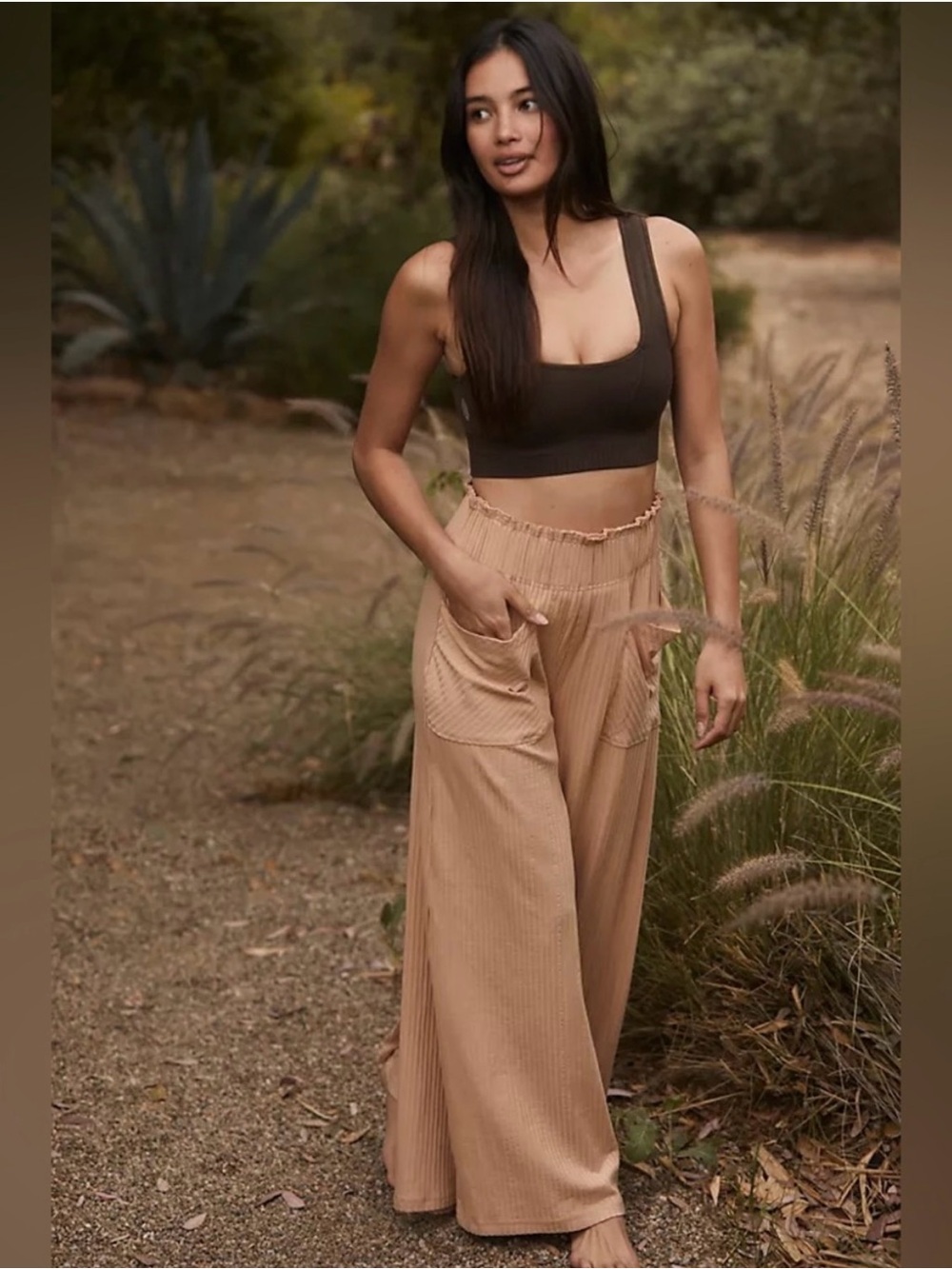 FREE PEOPLE FP Movement Blissed Out Wide Leg Pants Size S